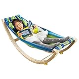SoBuy Kinderhängematte mit Sicherheitsstopper Hängematte Schaukelliege...