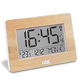 ADE Große Funkuhr digital mit XXL-Ziffern | Tischuhr mit Kalender und Wochentag |...