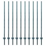 ARIFARO Zaunpfosten 152cm Robuste Metallpfosten, Packung mit 10, Kein Graben...