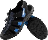 CRESSI Unisex-Adult Luca Black/Blue 37 Bequeme Trekking Sandale ideal für Outdoor...