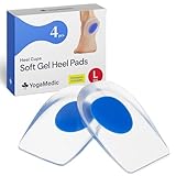 Yogamedic Silikon-Fersenpolster - 4er Pack, 40-45 - Schmerzlinderung bei...