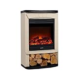 Klarstein Carinthia - Elektrokamin, Elektrischer Kamin, 900/1800 W, 2 Heizstufen,...