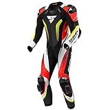 SHIMA APEX RS Motorradkombi für Herren - 1-teiliger Sport-Rennkombi aus Leder, belüftet,...