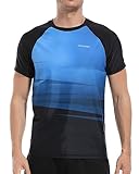 VAYAGER Herren-Badeshirts Rash Guard UPF 50+ Kurzarm, schnell trocknend, lockere Passform,...