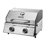 TAINO PLATINUM COMPACT Tischgrill 2 Brenner Gasgrill Edelstahl Kompakt Camping...