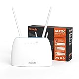 Tenda 4G09 4G LTE WLAN Router für SIM Karten (CAT6 AC1200 Dualband 2,4GHz:...
