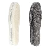 riemot 2 Paar Echte Lammfell Einlegesohlen für Damen Herren Winter Warme Schaffell...