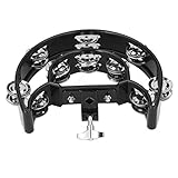 Syrisora ​​Hi Hat Tamburin-Schlagzeug-Set, Multifunktionale Handglocke, Rassel, Lose...