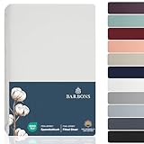 BARBONS Spannbettlaken 90x200cm – 100% Baumwolle Spannbettlaken, Oeko-TEX Zertifiziert,...