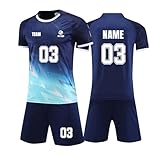 Generisch Trikot mit Eigenem Namen & Nummer & Logo, Trikot Personalisiert Kinder, Fußball...