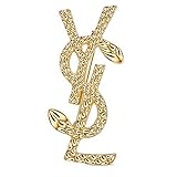 Gold Schlange Brosche,CC Brosche Gold,Y Brosche,Große Broschen für Kleidung Brief...