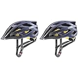 uvex i-vo cc MIPS - Leichter Allround-Helm für Damen und Herren -Midnight - Silver matt -...