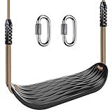 SELEWARE Garden Games Schaukelsitz aus Robustem Set mit 2m Langem Verstellbarem Seil und 2...