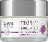 lavera Straffende Tagespflege - Tagescreme mit 3-fach Hyaluron & Bakuchiol -...
