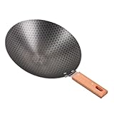 HIAKDOFT Outdoor-wok Frittierpfanne Mit Nicht -stiak Bratpfanne Braten Im Freien Rostfrei...