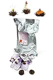 Creano Teeblumen 36 Teekugeln Schwarzer Tee Großpackung, Erblühtee im Bulkpack,...