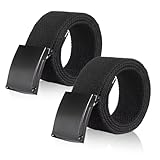 KEYRI 2 Stück Gürtel Herren, Business Güertel Nylon Canvas Belt Herren...