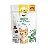 GimCat Crunchy Snacks Ente mit Katzenminze - Knuspriges und proteinreiches Katzenleckerli...