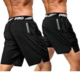 aquota 2er Pack 9' 5' Herren Sport Shorts Trainingsshorts Laufshorts Sporthose Laufhose...