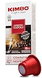 Kimbo Napoli Kaffeekapseln, kompatibel mit Nespresso, 10 Packungen mit 10 Kapseln...
