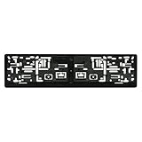 Cartrend 70189 Kennzeichenhalter schwarz, 2 Stück