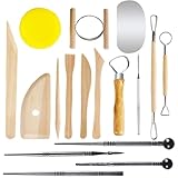 töpferwerkzeug set,ton werkzeug set,17-Stücke modellierwerkzeug ton,töpfer...