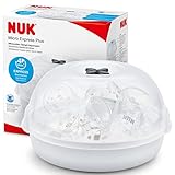 NUK Micro Express Plus Mikrowellen Sterilisator für Babyflaschen, 4 Babyflaschen &...