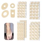 120 Stück Hühneraugenpflaster Set, 4 Formen Weicher Latexschaum...