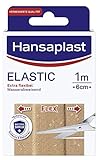 Hansaplast Elastic Pflaster (1 m x 6 cm), zuschneidbare Wundpflaster für Gelenke und viel...