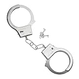 W WIDMANN MILANO Party Fashion 2413D - Handschellen aus Metall mit Schlüssel, Silber,...
