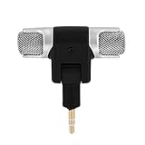 Stereo-Mikrofon, externes Stereo-Mikrofon, Mikrofon, 3,5 mm, vergoldet, Stecker...
