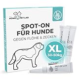 Spot On Zecken- und Floh Schutz für Hunde (XL: 30-50 kg), Effektiver...
