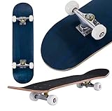 Skateboard Komplette Cruiser Skateboard für Kinder Jugendliche Erwachsene,7-Lagiger...