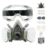 Atemschutzmasken Staubmaske Set RH-M103 ABEK1 Filter für Dämpfe, Sand, Asbest,...