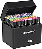 Tongfushop 80 Alkohol Stifte Set, 2 Sekunde Schnell Trocknende Alkohol Marker Set,...