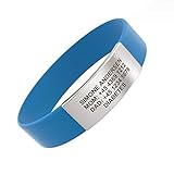 Djuva Rush Personalisierte Silikon Notfallarmband, Notfallarmband Kinder,...