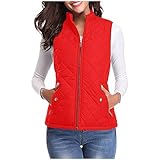 KDEIHT Weste Damen Steppweste Winter Daunenweste Leichte Übergangsweste Warm Winterjacke...