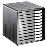 Rotho Timeless Schubladenbox / Bürobox mit 10 Schüben, Kunststoff (PS)...
