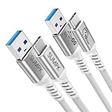SUMPK 1m USB C Kabel 2 Packs, 60W Schnelllade & 10Gbps Datenübertragung, Typ C Ladekabel...