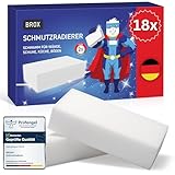 BROX Schmutzradierer – 18 Schwämme – Radierschwamm für Haushalt, Schuhe & Auto –...