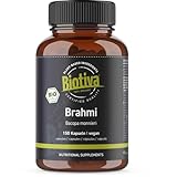Brahmi Kapseln Bio - 150 Kapseln - 500mg pro Kapsel - Bacopa Monnieri - Gedächtnispflanze...