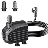 Biling Aquarium Förderpumpe 450L/H Ultra Leise Springbrunnen Pumpe mit 1.5m...