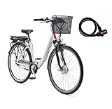 TELEFUNKEN E-Bike 28 Zoll Elektrofahrrad Alu mit 7-Gang Shimano Nabenschaltung, Pedelec...
