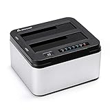 SALCAR USB 3.0 Offline Klon Docking Station mit 2 Einschüben, optimiert für HDD/SSD...
