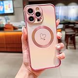 Unichthy Schutzhülle für iPhone 16, magnetisch, niedliches Liebesherz,...