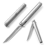 Omesio Tanto Messer Klappmesser Einhandmesser Slim Angelmesser Einhand klappbar...