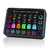 Gaming Audio Mixer,ALLWIN Streaming RGB Audio Interface PC Live Soundkarte DJ...