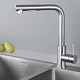 CECIPA Hochdruck Wasserhahn Küche Ausziehbar, Küchenarmatur mit Brause Zwei...