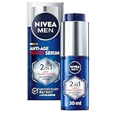 NIVEA MEN Anti-Age 2in1 Power Serum, Gesichtspflege mit Hyaluron für Anti-Aging-Effekt,...
