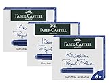 Faber-Castell 185506 - Tintenpatronen Standard (3er Pack (Königsblau),...